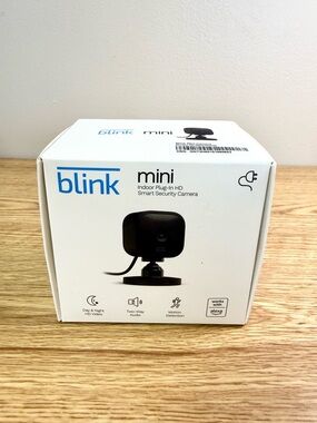 Blink Mini Indoor Plug-In HD Smart Security Camera Single Pack